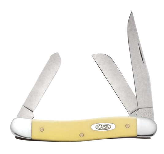 Case Smooth Yellow Synthetic CS Medium Stockman (00035)