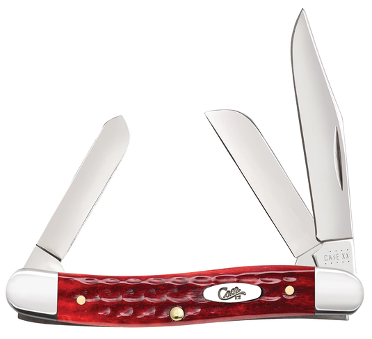 Case Pocket Worn® Corn Cob Jig Old Red Bone Medium Stockman (00786)