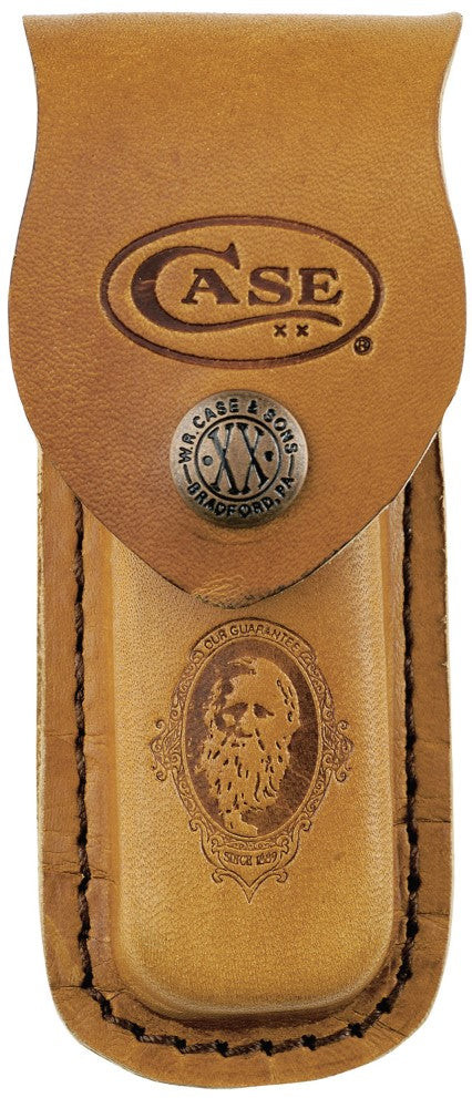 Case Job Case Genuine Brown Leather Medium Sheath (09026)