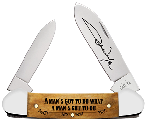 Case John Wayne Smooth Antique Bone Canoe (10717)