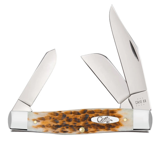 Case Amber Bone SS Large Stockman (10724)