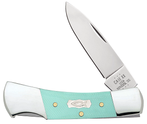 Case Smooth Seafoam Green G10 Lockback (18106)