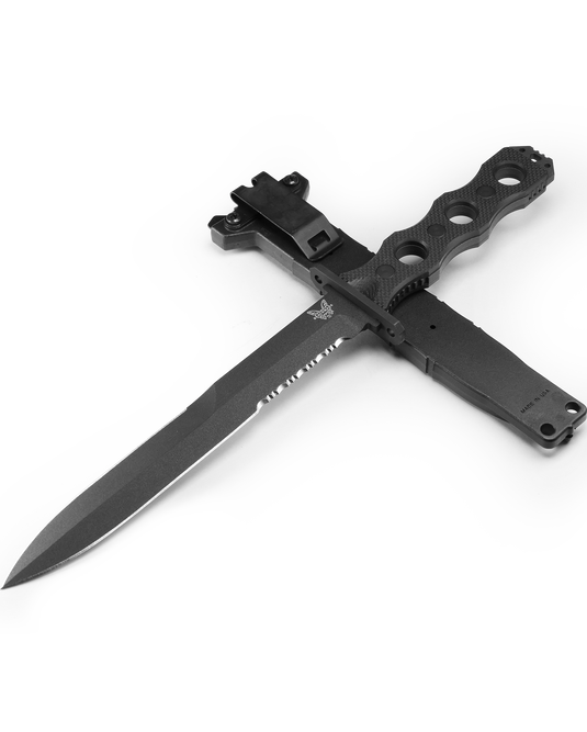 Benchmade SOCP® Fixed Blade Serrated Dagger Black G10 (185SBK)