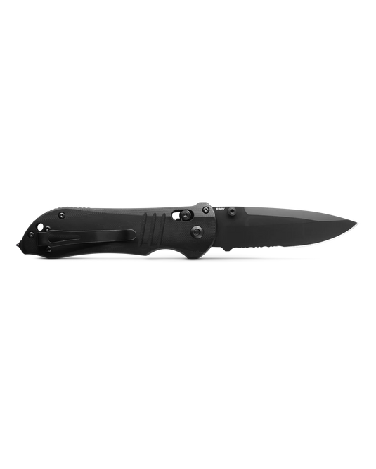 Benchmade Triage® AXIS Lock Black G10 Drop-Point Serrated (917SBK)