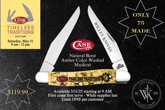 Willey Knives 2025 Case Timeless Traditions Tour Event Muskrat (11260)