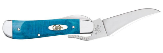 Case Sawcut Jig Caribbean Blue Bone RussLock® Knife (25589)
