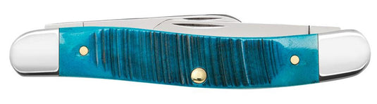 Case Sawcut Jig  Caribbean Blue Bone Medium Stockman (25597)
