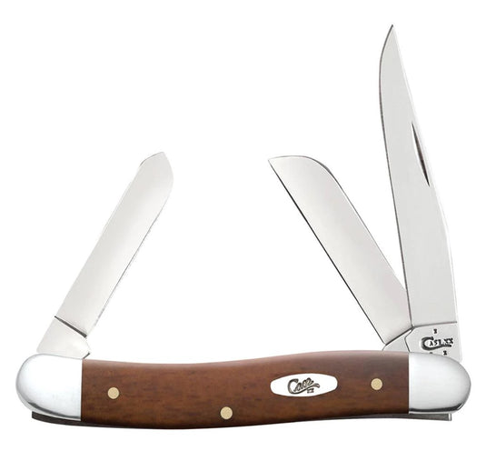 Case Smooth Chestnut Bone Medium Stockman (28701)