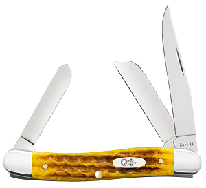 Case Heritage Jigged Honeycomb Bone Medium Stockman (32272)