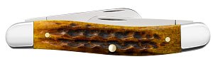 Case Heritage Jigged Honeycomb Bone Medium Stockman (32272)