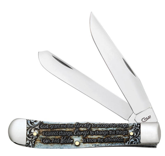 Case Smooth Natural Bone Serenity Prayer Trapper (38822)