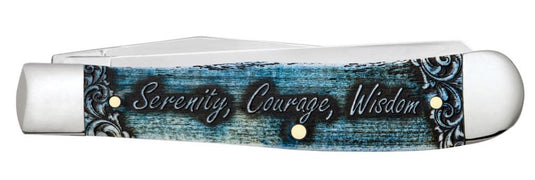 Case Smooth Natural Bone Serenity Prayer Trapper (38822)