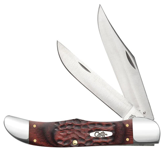 Case Rosewood Standard Jig Folding Hunter with Leather Sheath (00189)