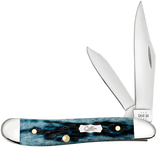 Case Pocket Worn® Peach Seed Jig Mediterranean Blue Bone Peanut (51858)