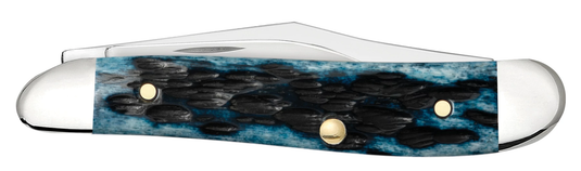 Case Pocket Worn® Peach Seed Jig Mediterranean Blue Bone Peanut (51858)