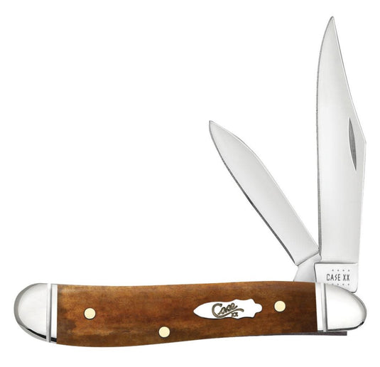 Case Smooth Antique Bone Peanut, Fluted Bolsters (58201) - DISCONTINUED