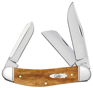 Case Smooth Antique Bone Sowbelly, Fluted Bolsters (58210)