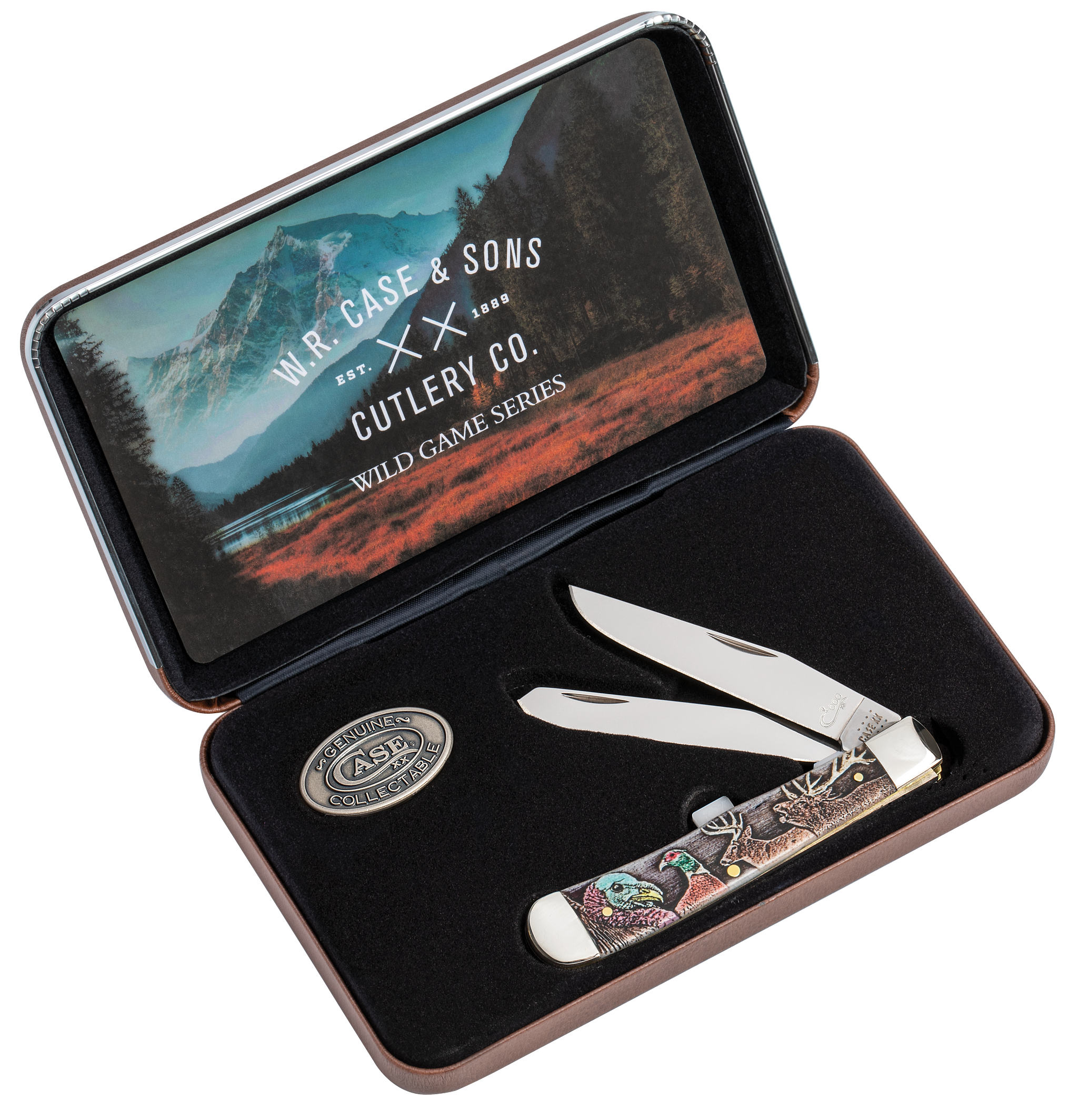 Case Wild Game Series Gift Set Embellished Smooth Natural Bone