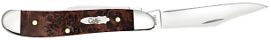 Case Smooth Brown Maple Burl Wood Peanut (64059) - DISCONTINUED