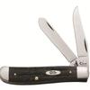 Case Black Jigged Buffalo Horn Mini Trapper (65016)