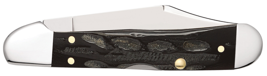 Case Black Jigged Buffalo Horn Mini CopperLock® (65022)