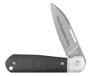 Case Smooth Black Burlap Micarta® Highbanks™, First Production Run (82230)