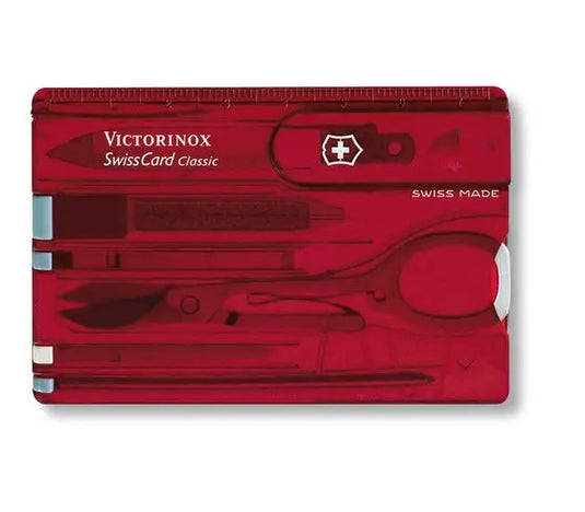 Swiss Army Swiss Card Classic, Ruby Transparent (0.7100.T)