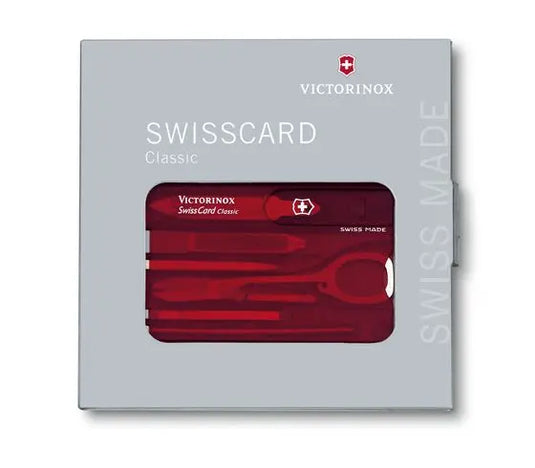Swiss Army Swiss Card Classic, Ruby Transparent (0.7100.T)