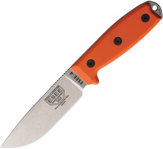 ESEE-4, Plain Edge, S35VN, Orange G10 (ESEE-4P35-OR)