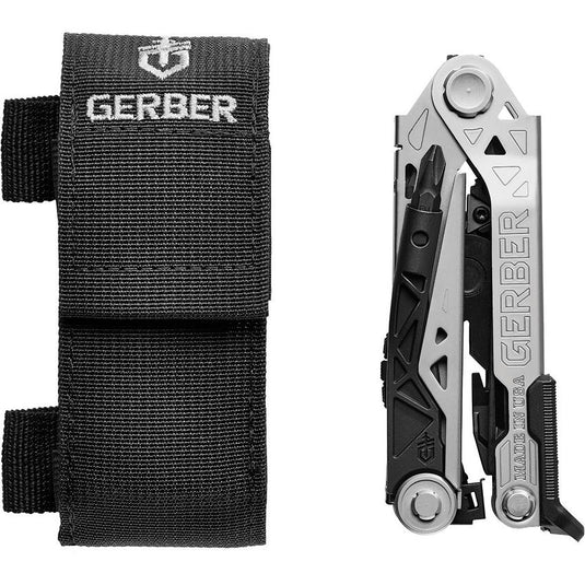Gerber Center-Drive with Sheath Gray Stainless Handle (30-001193N)