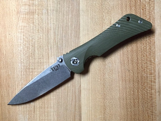 Southern Grind Spider Monkey MagnaCut Drop Point OD Green G10 (SG22273)
