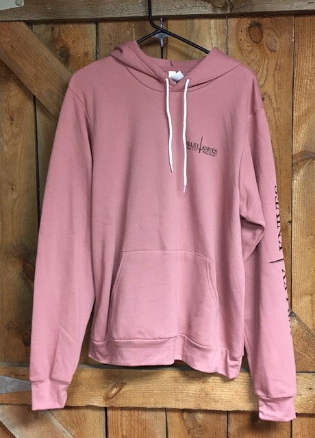Willey Knives Eagle Logo Hoodie Sweatshirt, Mauve