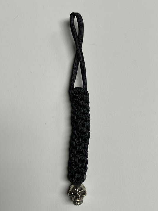 Anchor's Knot 550 Paracord Spiral Knot Lanyard with Emerson Skull Bead (AKESB)