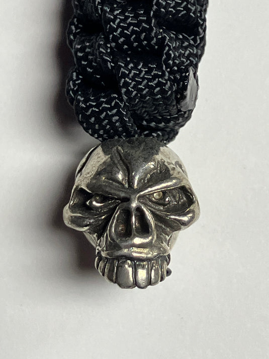 Anchor's Knot 550 Paracord Spiral Knot Lanyard with Emerson Skull Bead (AKESB)