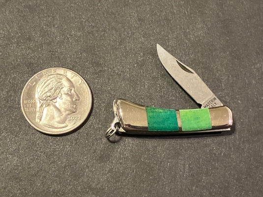 Maserin Mignon Miniature Knife, Green Bone (707/GR)