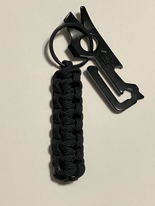 Anchor's Knot Paracord Lanyard with Black Gerber Mullet Tool