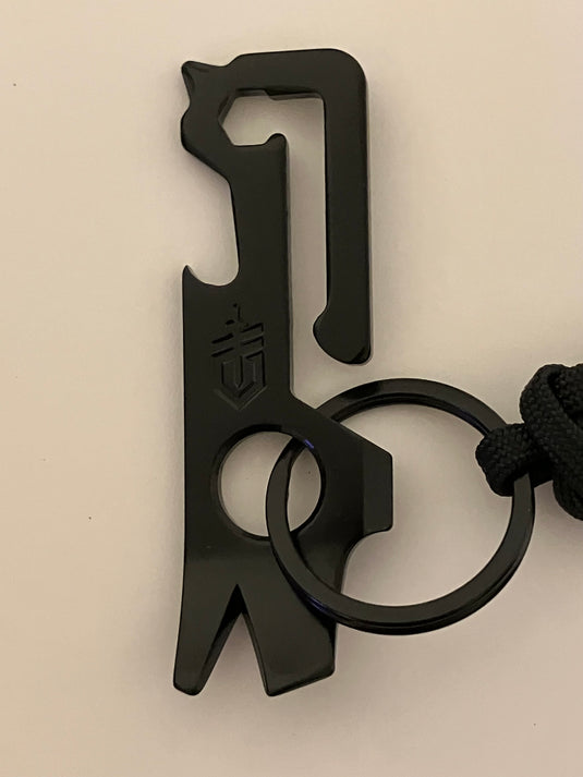 Anchor's Knot Paracord Lanyard with Black Gerber Mullet Tool