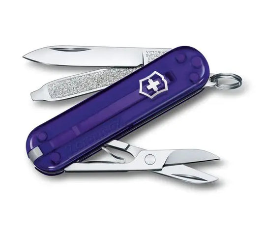 Swiss Army Classic SD Knife Transparent Persian Indigo (0.6223.T29G)