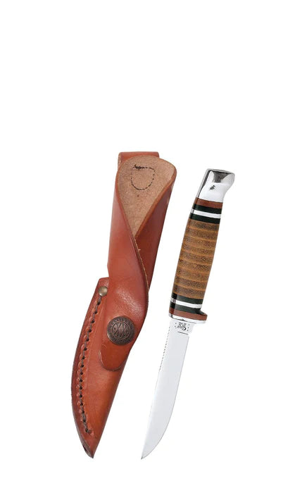 Case Leather Mini FINN Hunter with Leather Sheath (00379)