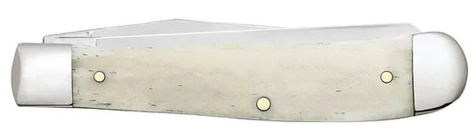Case U.S. Navy® Smooth Natural Bone Trapper, Embellished Bolster (22553)