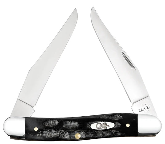 Case Black Jigged Buffalo Horn Muskrat (65032)