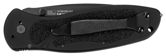Kershaw® Blur Black Serrated Glass Breaker (1670GBBLKST)