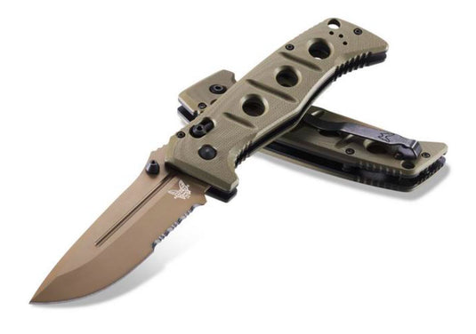 Benchmade Adamas® AXIS Lock OD Green G-10 Serrated (275SFE-2)