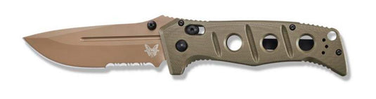 Benchmade Adamas® AXIS Lock OD Green G-10 Serrated (275SFE-2)
