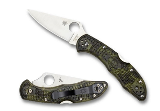 Spyderco Delica 4 Lightweight Zome Green (C11ZFPGR)