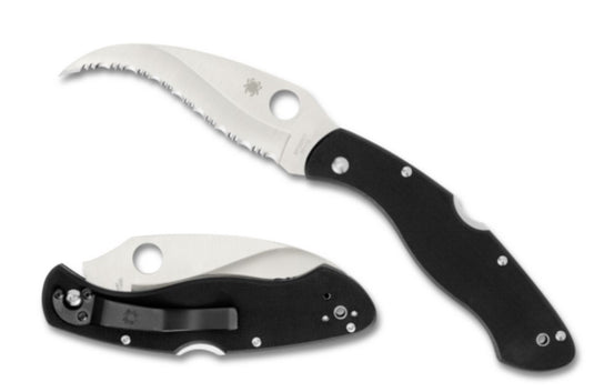 Spyderco Civilian G10 Black Serrated (C12GS)