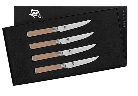 Shun Classic Blonde 4 Pc. Steak Knife Set (DMS400W)