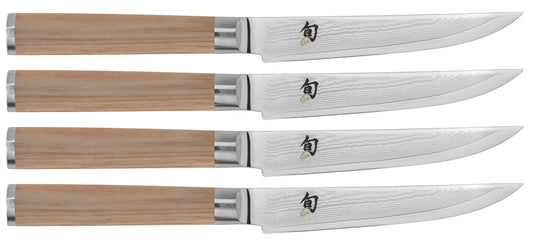 Shun Classic Blonde 4 Pc. Steak Knife Set (DMS400W)