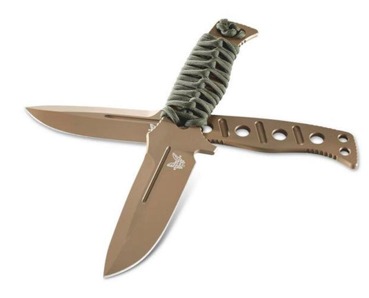 Benchmade Fixed Adamas® Flat Earth Olive Paracord (375FE-1)