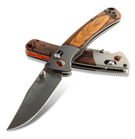 Benchmade Mini Crooked River AXIS® Lock, Stabilized Wood (15085-2)